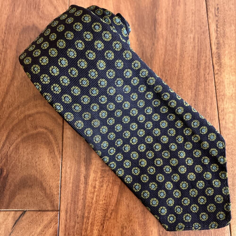 RARE Vintage 1940s Marshall Field Wool Necktie Swing Dapper Tie 1930s Art Deco